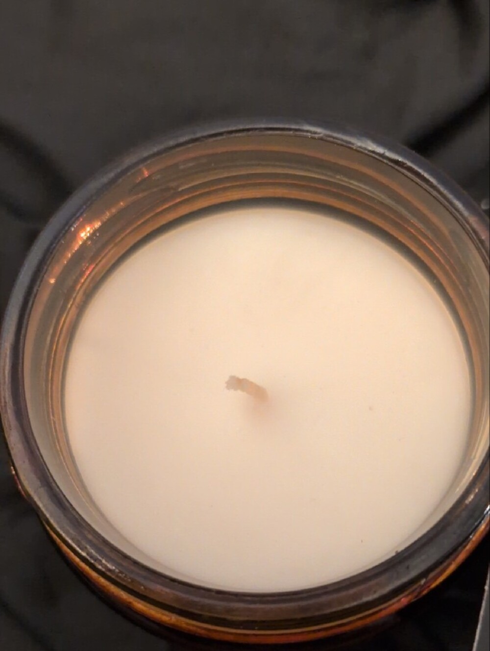 "Working From Home" Scented Soy Candle - Gold Amber - Picture 7 of 8